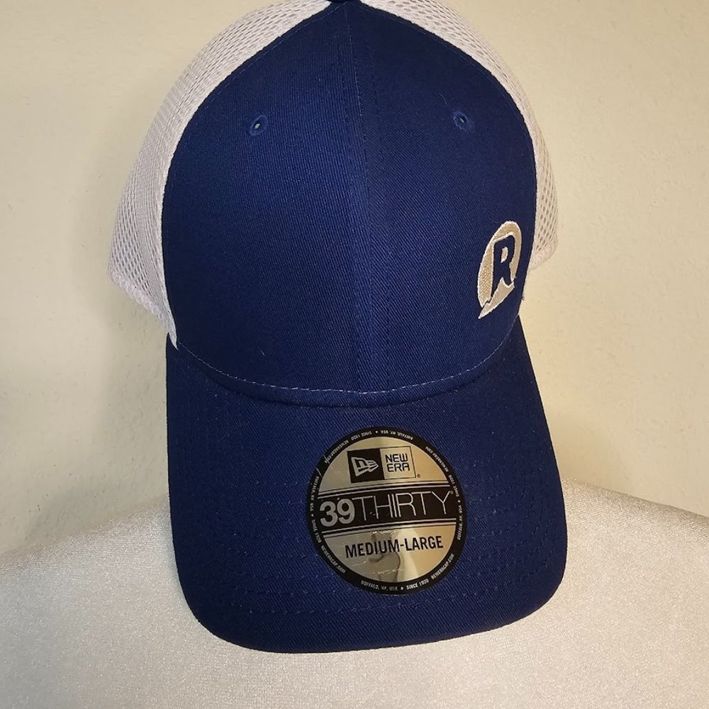 New Era Logo 39 Thirty 6 Panel Fitted Mesh Stretch Navy/White Unisex M/L